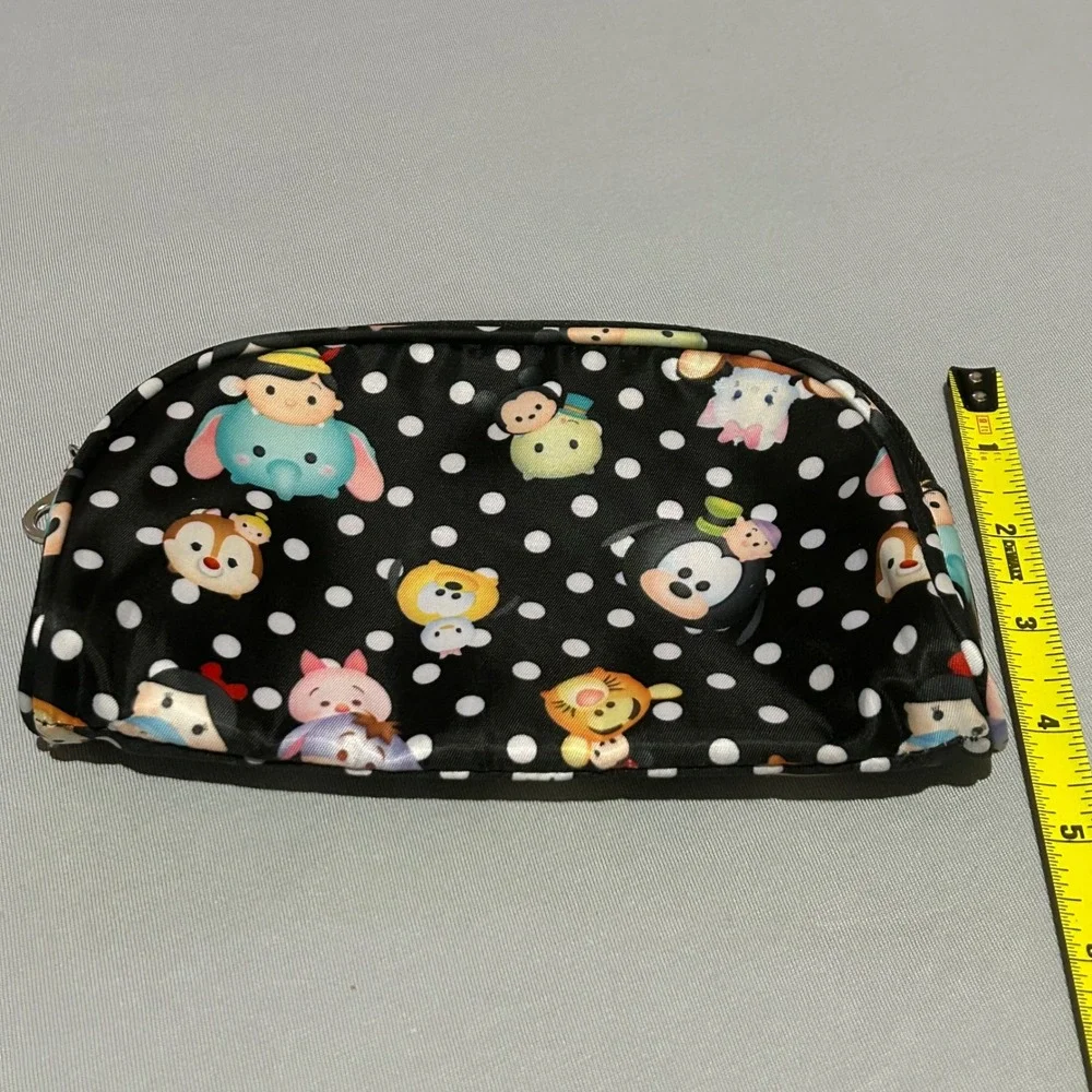 Disney Tsum Tsum London Soho Cosmetic Bag Black Polka Dot‎ Travel Makeup